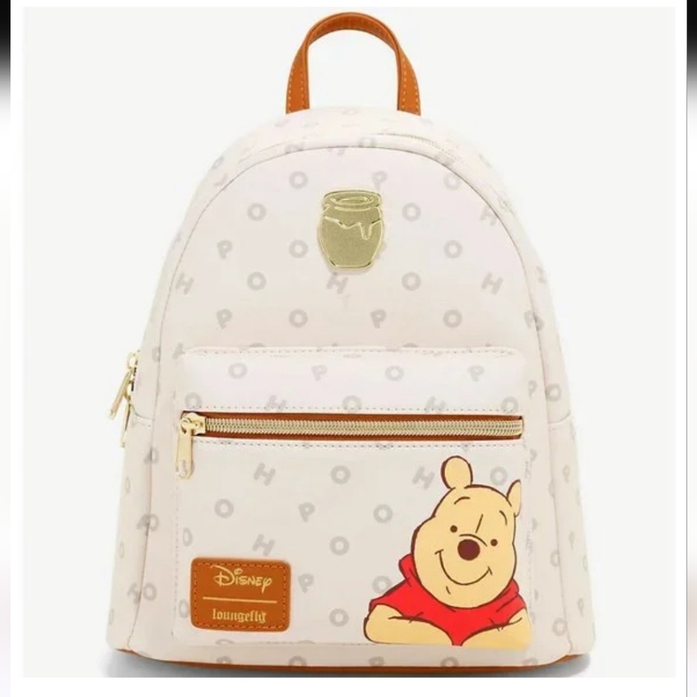 Loungefly Disney Pooh Backpack - Cream and Gold